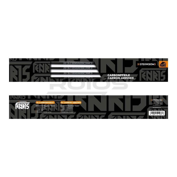 STEAMBOW FENRIS Carbonpfeile 125 gr Spitze (5 Stück)
