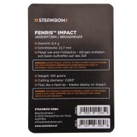 STEAMBOW FENRIS Jagdspitzen „Impact“ - aufschraubbare Pfeilspitzen (3 Stück)