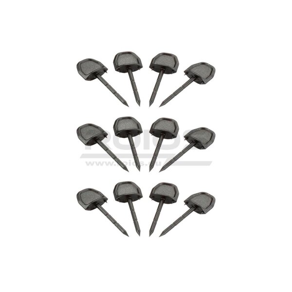 Scheibennägel Target Pin - 12er Pack - Schwarz