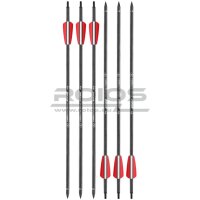 15.5 Zoll Carbon-Bolzen SIEGE - Schwarz - Vanes 2x Rot/...