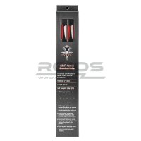 15.5 Zoll Carbon-Bolzen SIEGE - Schwarz - Vanes 2x Rot/...