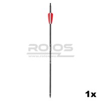 15.5 Zoll Carbon-Bolzen SIEGE - Schwarz - Vanes 2x Rot/...