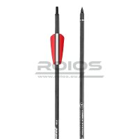 15.5 Zoll Carbon-Bolzen SIEGE - Schwarz - Vanes 2x Rot/...
