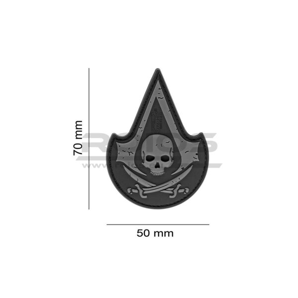 Assassin Skull Rubber Patch - SWAT